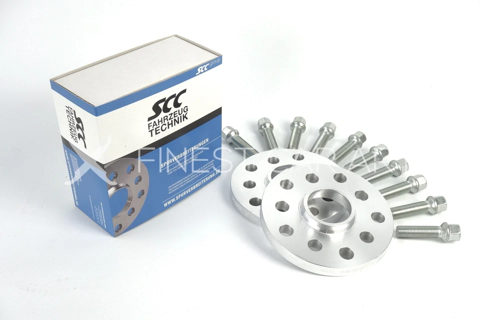 40mm 2x20mm SCC Spuverbreiterung Platten Bentley 5 x112 NLB 57,1 + Radschrauben - Bild 1 von 1