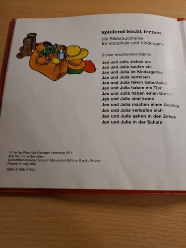 Jan und Julia verreisen Margret Rettich 1974 Original Oetinger Kinderbuch Bilder - Bild 6 von 7