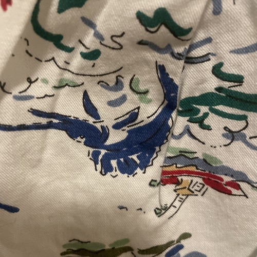Vtg OshKosh Baby B'Gosh Vestbak Bubble Overalls Romper 12M Boats Lighthouse - Picture 9 of 14