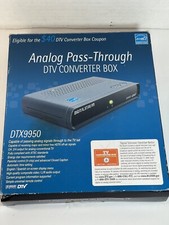 DIGITAL STREAM ANALOG PASS-THROUGH DTV CONVERTER BOX, Without Remote
