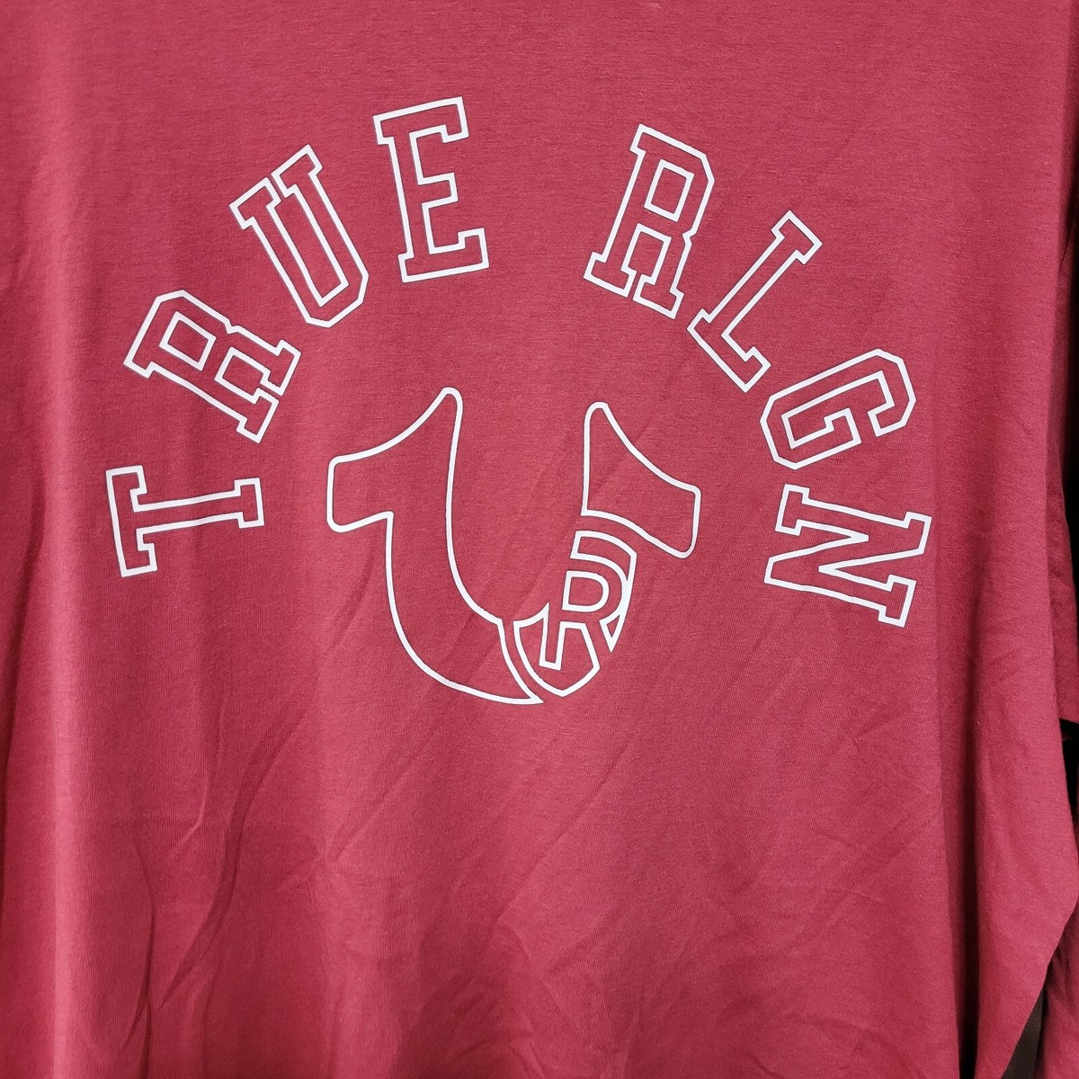 【TRUE RELIGION】ARCH LOGO SHORT SLEEVE★追跡付 True Religion Long Sleeve Logo Arch T-Shirt Men's Size XXL
