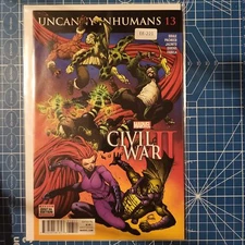 UNCANNY INHUMANS #13 9.0+ MARVEL COMIC BOOK EE-221