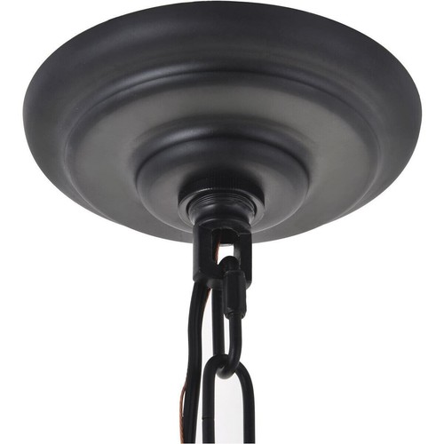 Black - Brass Globe Crystal Pendant Chandelier Dining Room Kitchen Light Fixture - Picture 12 of 12