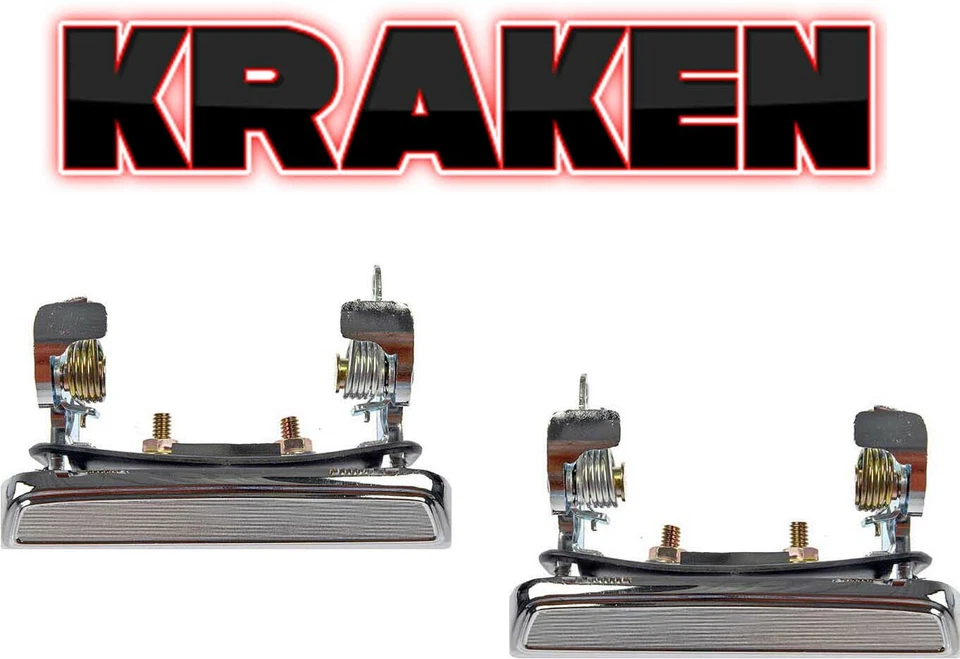 Outside Inside Door Handles For 1973-1979 Ford Truck 78-79 Bronco Chrome Metal - Image 2 of 4