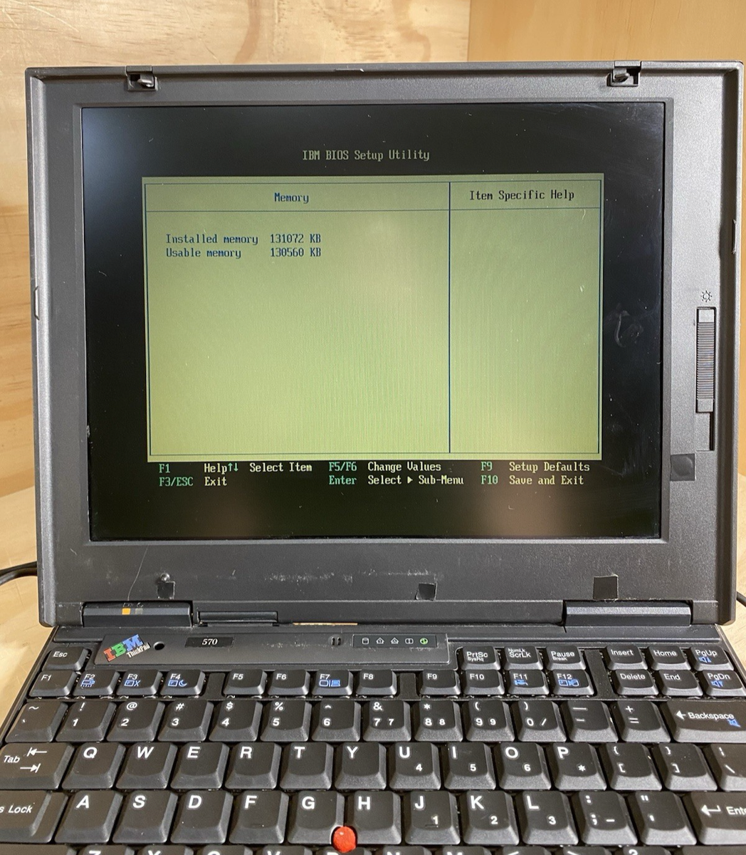 IBM ThinkPad570E PentiumⅢ500MHz Mem320MB VINTAGE IBM ThinkPad 570 13