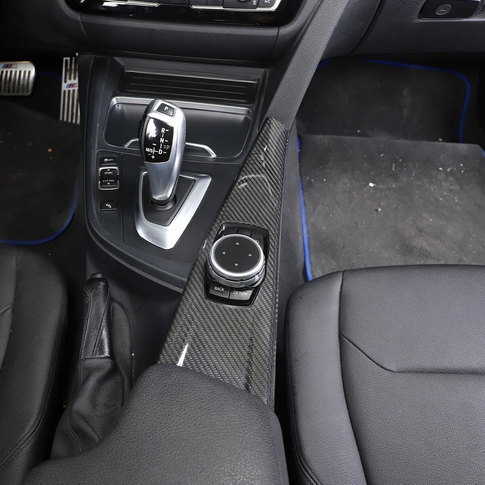 Juego de cubiertas interiores de fibra de carbono real para BMW 330i F30 F31 430i M3 2014-18 Foto 4 de 4