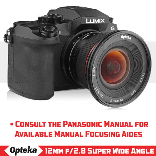 Opteka 12mm f/2.8 Manual Wide Angle Lens for Panasonic and Olympus M43 Mount - Picture 6 of 10