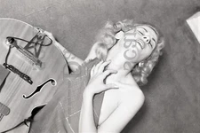 1950s Ron Vogel Negative-sexy blonde pinup girl Lynn Davis-cheesecake v213986