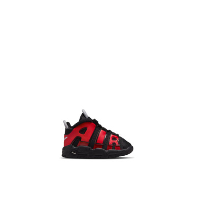 Nike Air More Uptempo Baby Kleinkind Kinder Turnschuhe Schwarz Rot Schuhe DM0020-001