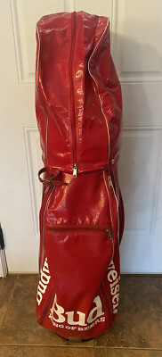 Budweiser Beer RARE Vintage Vinyl Plastic 6 Way Cart Staff Golf