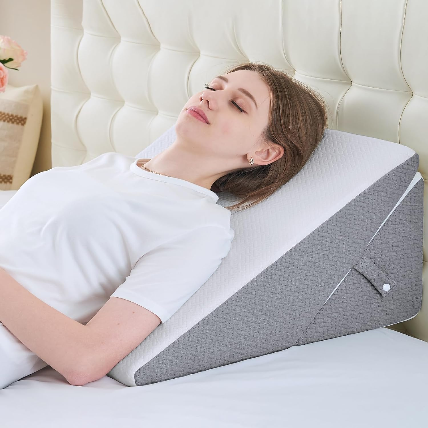 Adjustable Wedge Pillow Set for Post-Surgery Recovery and Acid Reflux Relief