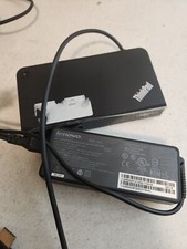 Lenovo ThinkPad OneLink Plus Docking Station DU9047S1 w/ AC Adapter 90W w/ Cord
