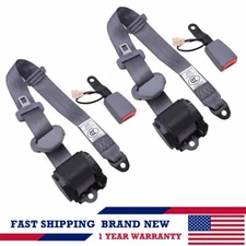 For TYT Car Cars 3 Point Fixed Adjustable Seat Belt Replace Belt With Sensor US