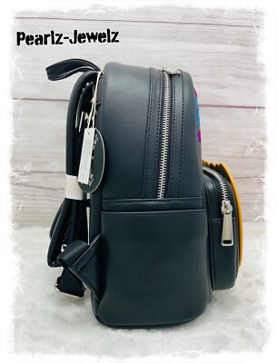 Loungefly Halloween Pumpkin Black Mini Backpack NWT | eBay display picture 2