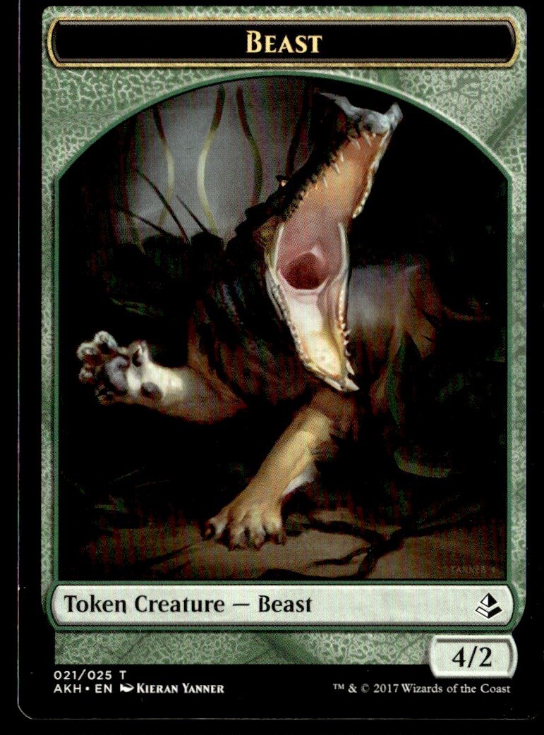2017 Amonkhet Tokens Beast Token/Common #21