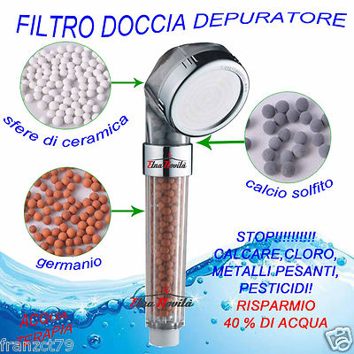 Filtro Per Doccia 25 Stadi - Cartuccia Di Ricambio Universale - Rimuove Calcare, Cloro E Metalli Pesanti - 2 Pezzi