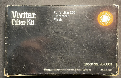 Vivitar Flash Variable Filter Kit Model 283 Colored Very Good Clean Scratch Free