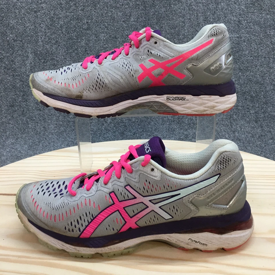 Asics Zapatos Mujer 7.5AA Gel Kayano 23 Tenis Atléticos para Correr T699N Gris Rosa Foto 4 de 4