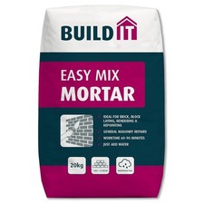 Build IT Easy Mix Mortar Bag, Just Add Water 20kg Brick Block Laying Repointing