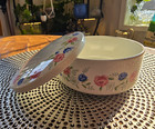 Floral Ceramic Casserole Trinket Dish w/ Lid  Dishwasher/Microwave/Oven Safe — photo 1