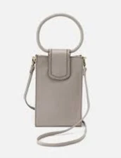 Hobo International Shelia Leather Phone Purse Crossbody Bag in Driftwood NWT 