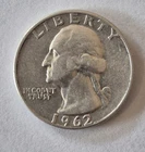 1962 D Washington Quarter - Circulated- Good Condition