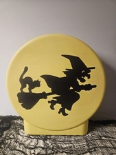 Vintage Halloween Witch over the yellow Moon BLOW BOLD. Patent Pending. no cord