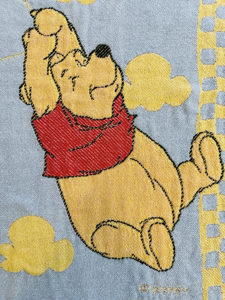 "Manta tapiz globo vintage de Disney Winnie The Pooh 42""x30"" tiro años 90" Foto 2 de 4