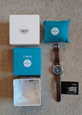 Timex Fly Back Chronograph x Pan Am (43mm) Blue Dial / Brown Leather TW2W97200