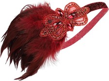 Feather headband for 1920s Gatsby party