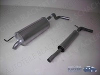 Auspuffset Ab Kat für Skoda Roomster 1.2 TSI 2006-2015 | Mitteltopf + Endtopf