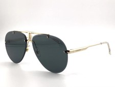 Carrera Vintage Gold Rimless Aviator Sunglasses Grey Lens Women's