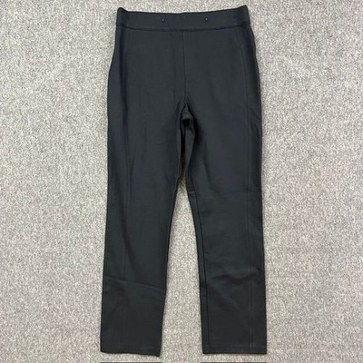 Spanx Pants Womens XL Black Pull On Slim Stretch Ankle Trousers Shaping Work