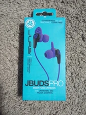 JLab JBuds Pro Signature Wired Earbuds - Purple / Black