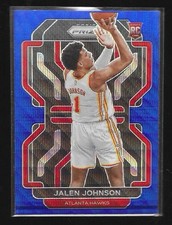 2021-22 Panini Prizm - Jalen Johnson #305 Blue Wave Prizm (RC)