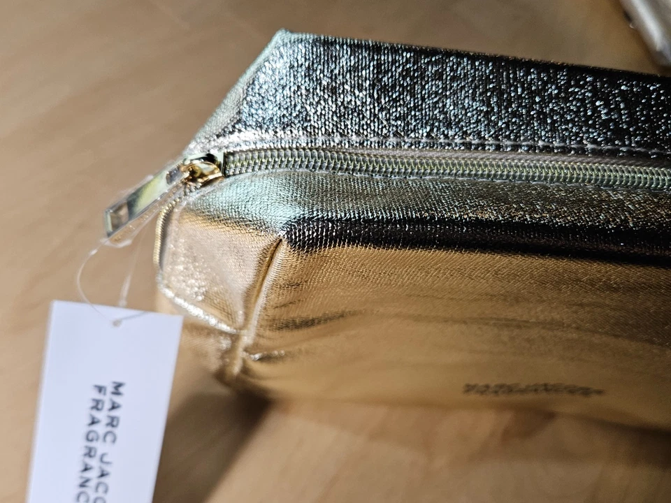 BOLSO/BOLSAS DE COSMÉTICOS MARGARITA MARGARITA Dorado, Parpadea Nuevo #I3-3 Foto 3 de 4