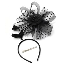 Fascinators Hat Tea Party Headwear for Women Flower Mesh Ribbons Feathers Hea...