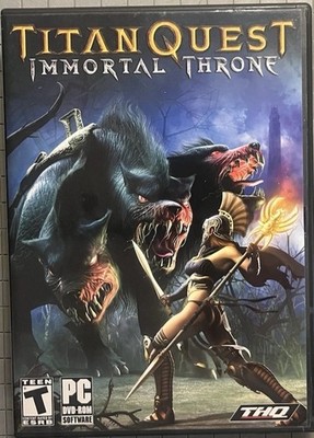 Titan Quest + Immortal Throne - THQ - PC   Clamshell   Tested