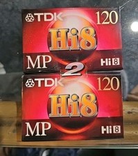 TDK HI8 MP120 Lot of 2 New Sealed P6-120H8MP