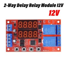 12V 10A Adjustable Time Delay Relay Module 32 Modes Dual Way LED Timer Switch