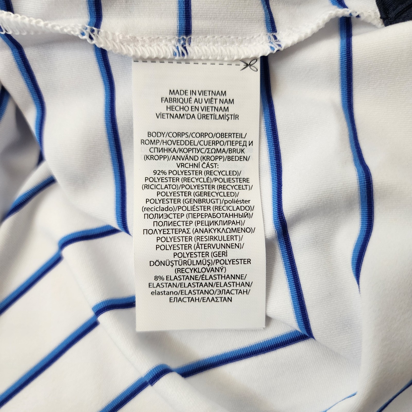 RLX RALPH LAUREN Polo Shirt Mens XL Blue White Ombre WICKING Golf Athleisure thumbnail 9