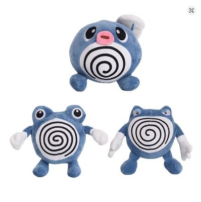 Poliwag Poliwhirl Poliwrath Plush Pokemon Evolution Stuffed Toy Cute Coil Patter