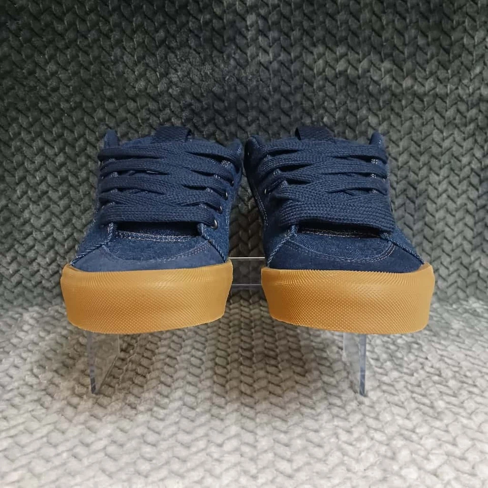 Vans Chukka Push Low Navy Blue Denim Brown Gum Sole Men's Skate Shoes Size 10 - Image 4 of 4