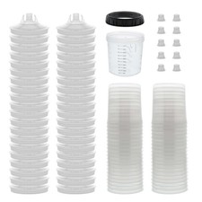 Mps Disposable Paint Spray Gun Cup Liners And Lid System 20 Ounce Kit 40 Pack Mps Disposable Paint Spray Gun Cup Liners And Lid System 20 Ounce Kit 40 Pack