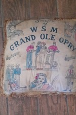 Grand Ole Opry Down 1950 almohada Opryland EE. UU. cojín de recuerdo 16"X 16" beige