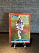 2025 Topps Series 2 Silver Pack Mojo Refractor Spencer Strider #T90C-107
