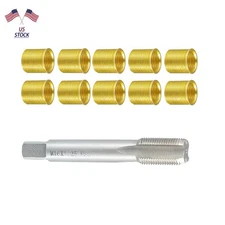 1 Set Spark Plug Thread Repair Tools with M14x1.25 Inserts and M16x1.25 Tap