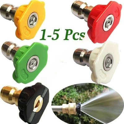 #ad 1 5Pcs Pressure Washer Spray Tips Nozzles High Power Kit Quick Connect 1 4quot; Set $0.99