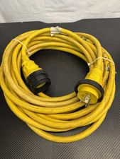 Marinco Cord 30A 125V Marine Shore Power Boat RV Cord Cable 50' Yellow 