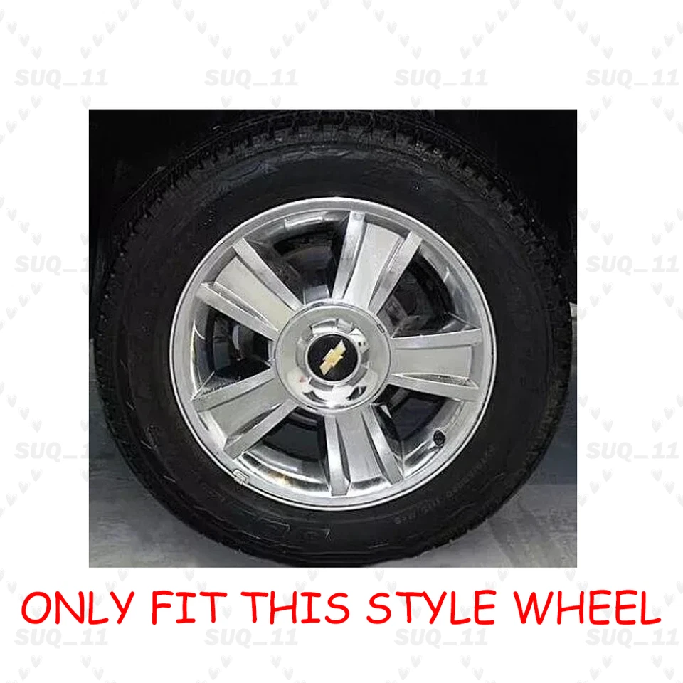 For 2009-14 Avalanche Silverado Tahoe Suburban 1500 4Pieces Rim Wheel Center Cap Foto 3 de 3